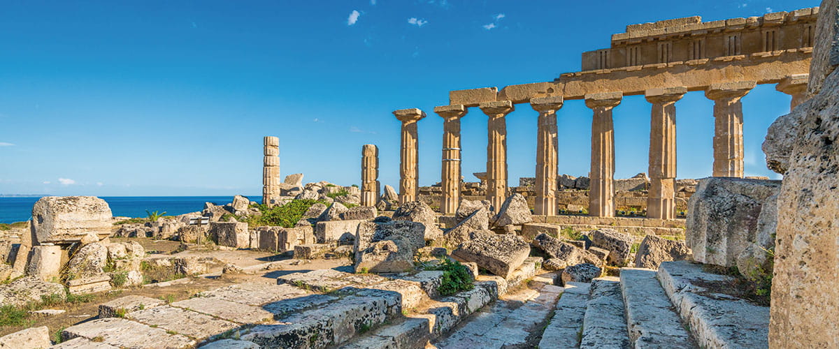 Ancient ruins of Selinunte in Trapani, Sicily